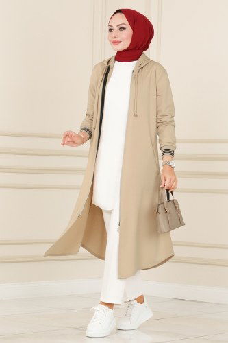 M.N.T. - Overcoat 3026MNT741 Stone