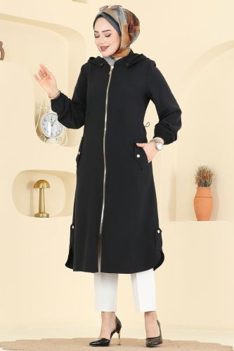 D.F.L. - Overcoat 3028DFL152 Black