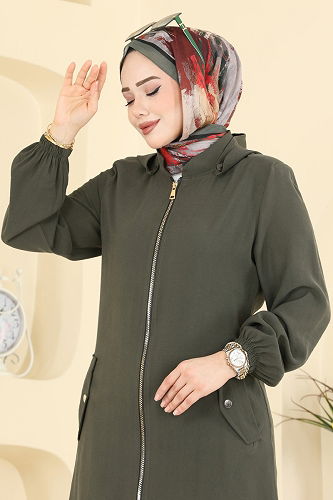 moda selvim كاب اخضر عفني 3028DFL152 - Thumbnail