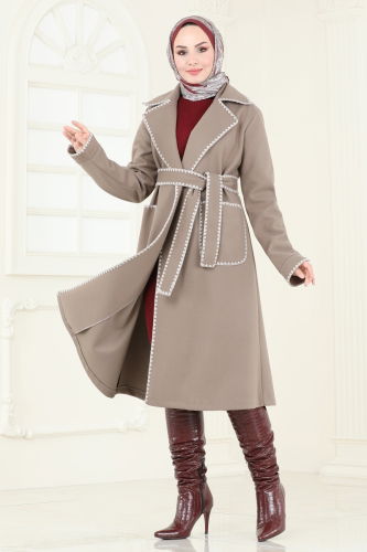 moda selvim Overcoat 3032KTR750 Vision - Thumbnail