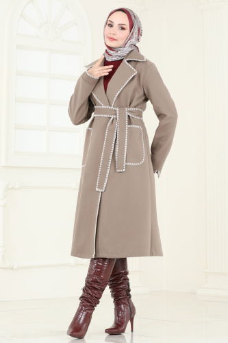 moda selvim Overcoat 3032KTR750 Vision - Thumbnail