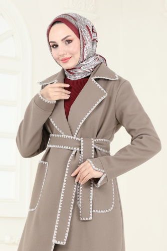 moda selvim Overcoat 3032KTR750 Vision - Thumbnail