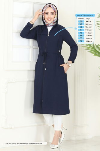 K.T.R. - Overcoat 3044KTR750 Navy Blue