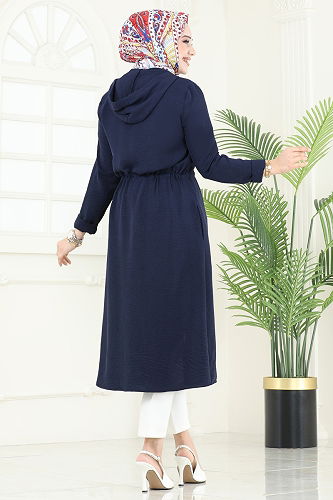 moda selvim كاب كحلي 3044KTR750 - Thumbnail