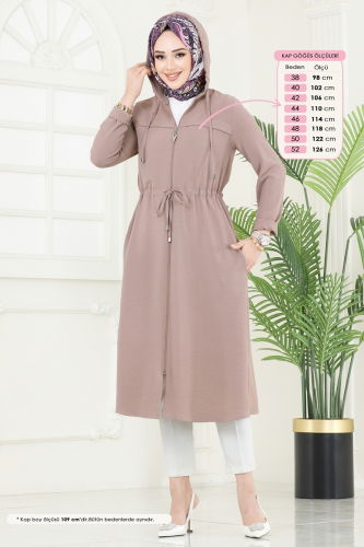 moda selvim Overcoat 3044KTR750 Vision - Thumbnail