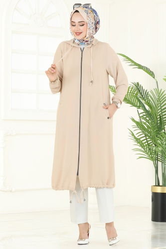 moda selvim كاب بيج 3046KTR750 - Thumbnail