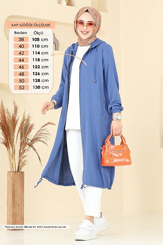 moda selvim كاب ازرق 3046KTR750 - Thumbnail