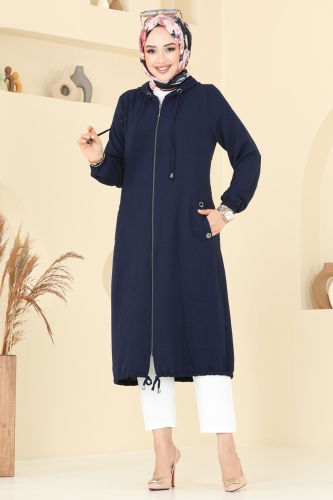 K.T.R. - Overcoat 3046KTR750 Navy Blue