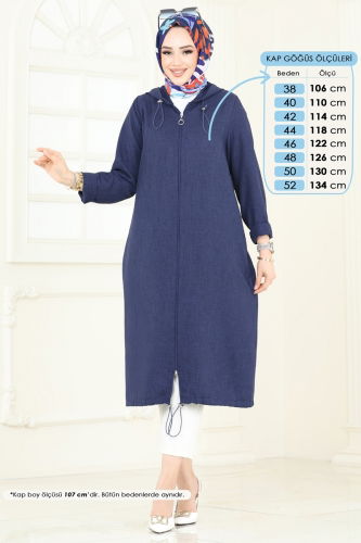 moda selvim كاب كحلي 3048KTR750 - Thumbnail