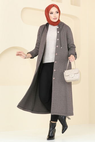 moda selvim Overcoat 305DVL817 Vision - Thumbnail