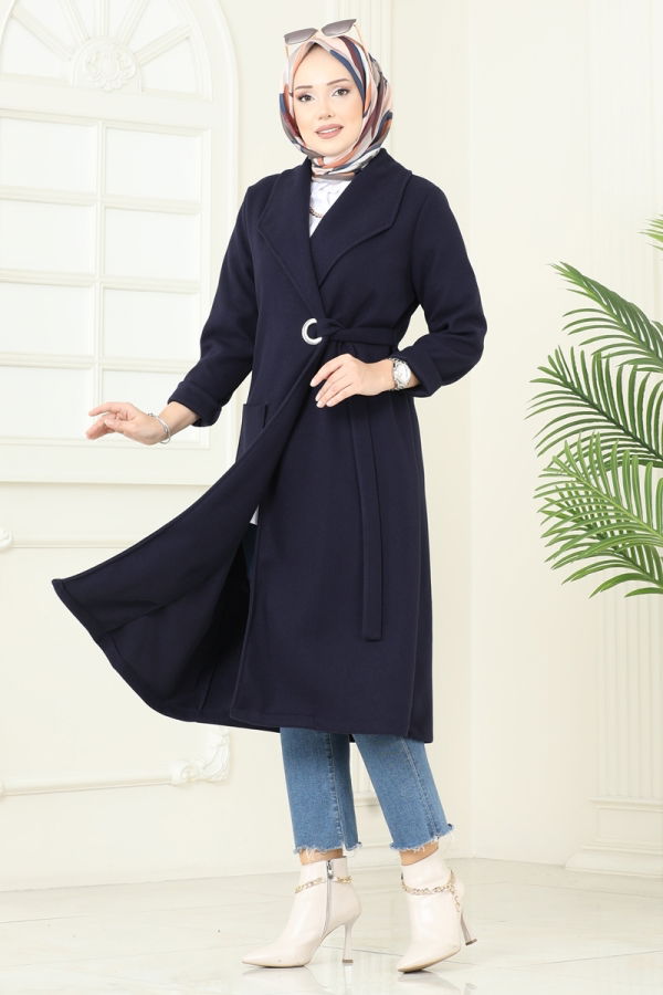 Modaselvim Overcoat / Coat Overcoat 3073KTR750 Navy Blue
