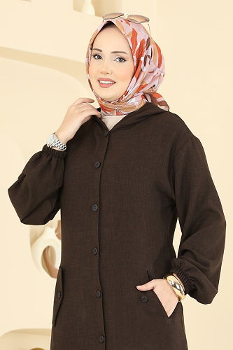 moda selvim كاب بني غامق 3082KTR750 - Thumbnail