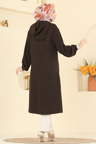 moda selvim كاب بني غامق 3082KTR750 - Thumbnail