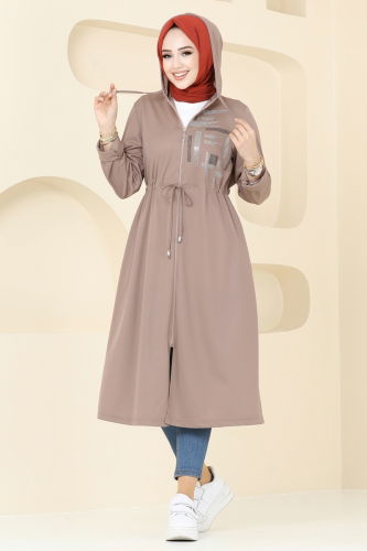 moda selvim Overcoat 314DVL817 Vision - Thumbnail