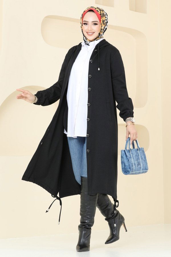 Overcoat 320DVL817 Black - 2