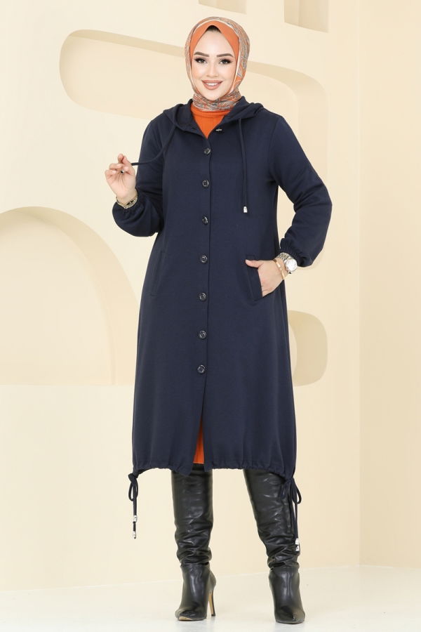 Overcoat 320DVL817 Navy Blue - 2