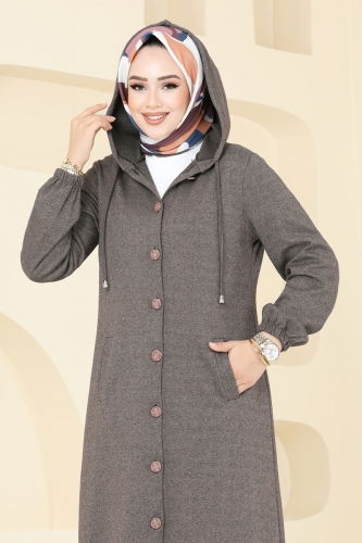 moda selvim Overcoat 320DVL817 Vision - Thumbnail