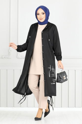 MRV D.V.L. - Overcoat 324DVL897-M Black