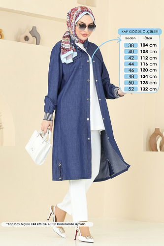 moda selvim كاب جينز غامق 329MSA980 - Thumbnail