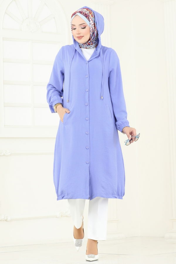 Modaselvim NET 20%+20% DISCOUNT IN THE CARD Overcoat 361DVL817 Baby Blue