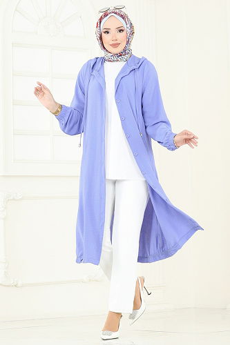 moda selvim كاب أزرق فاتح 361DVL817 - Thumbnail