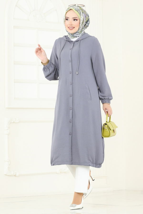 Modaselvim NET 20%+20% DISCOUNT IN THE CARD Overcoat 361DVL817 Gray