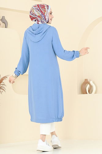 moda selvim كاب أزرق فاتح 361DVL817 - Thumbnail