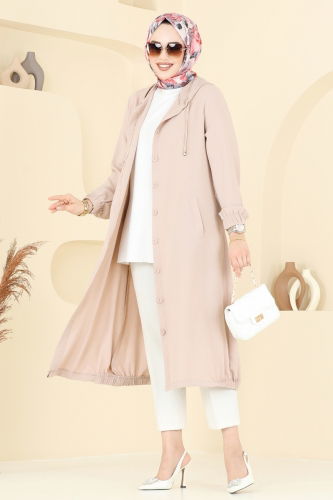 D.V.L. - Overcoat 361DVL817 Stone