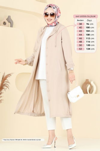D.V.L. - Overcoat 361DVL817 Stone