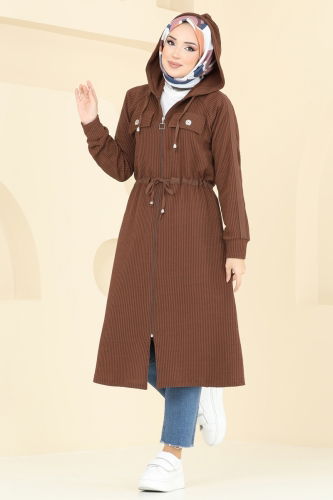 P.R.M. - Overcoat 4047PM271 Brown