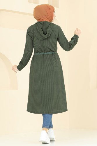 moda selvim كاب اخضر عفني 4047PM271 - Thumbnail