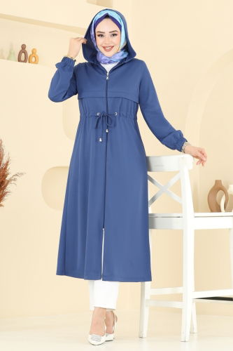 D.V.L. - Overcoat 420DVL817 Indigo