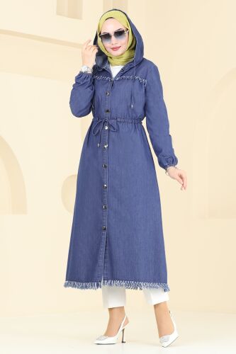 M.K.L. - Overcoat 4262MKL719 Dark Denim