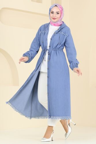 M.K.L. - Overcoat 4262MKL719 Light Denim