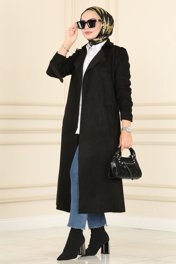 Modaselvim Overcoat / Coat Overcoat 4277AL357 Black