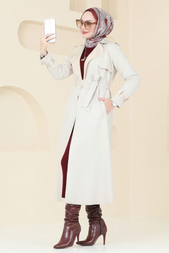 A.L. - Overcoat 4277AL357 Stone