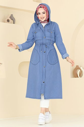 moda selvim كاب جينز فاتح 4287MKL719 - Thumbnail