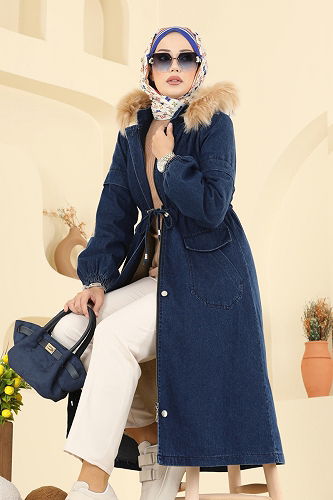 moda selvim كاب جينز غامق 4292MKL719 - Thumbnail