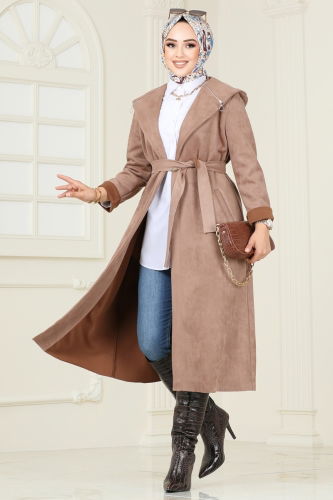 moda selvim Overcoat 4398AL357 Vision - Thumbnail