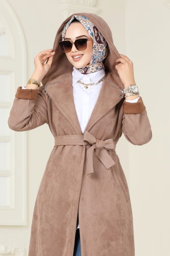 moda selvim Overcoat 4398AL357 Vision - Thumbnail