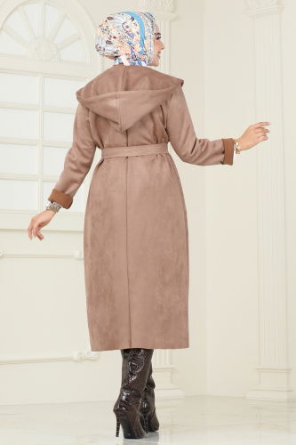 moda selvim Overcoat 4398AL357 Vision - Thumbnail