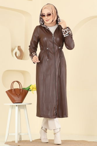 A.L. - Overcoat 4409AL357 Brown