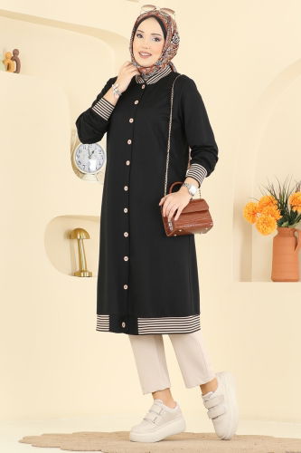 P.R.M. - Overcoat 4518PM271 Black