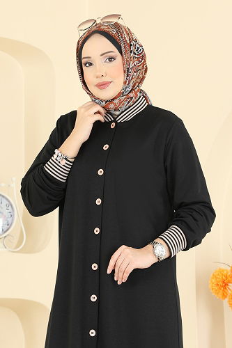 moda selvim كاب أسود 4518PM271 - Thumbnail