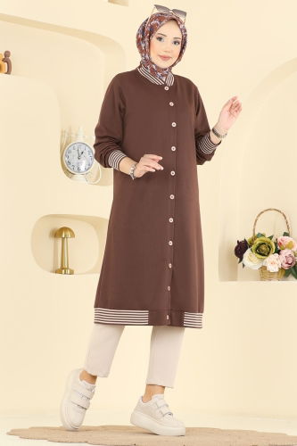 P.R.M. - Overcoat 4518PM271 Brown