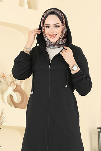 moda selvim كاب أسود 462DVL817 - Thumbnail