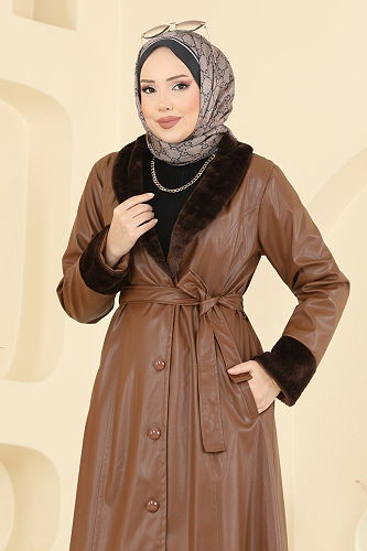 moda selvim كاب عسلي 4806ORG1169 - Thumbnail