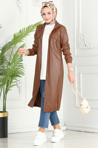 M.S.M - Overcoat 503MSM187 Tan