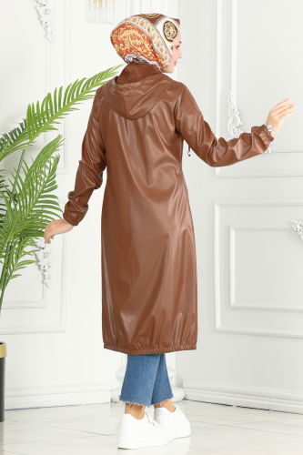 moda selvim Overcoat 503MSM187 Tan - Thumbnail