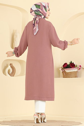 moda selvim كاب وردي غامق 5044MP806 - Thumbnail